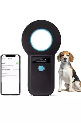 Bluetooth Animal Microchip Tag Reader Scanner RFID EMID Animal Handheld Reade... • $30