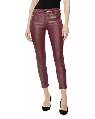 $278 NWT J BRAND Sz27 BITTERSWEET SHIMMER MID-RISE CROP SKINNY JEANS Made In USA • $86