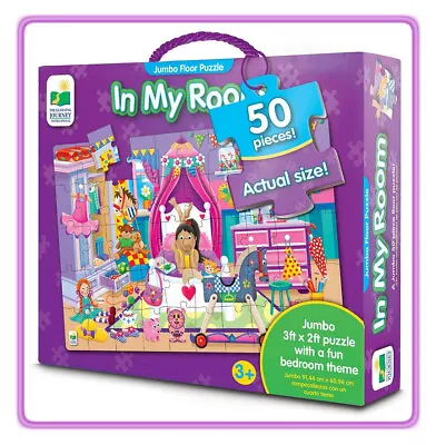 New Large Floor Jigsaw Puzzle In My Room Learning Journey Purple Girls Play Game • £10.99