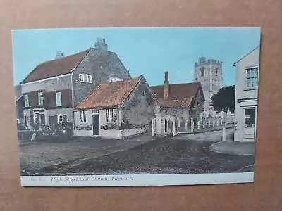 Edgware - High Street And Church - Old  Postcard 2184 • £1
