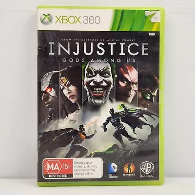 Injustice: Gods Among Us Xbox 360 Videogame 2013 Warner Bros Games DC Fighting • $6.74
