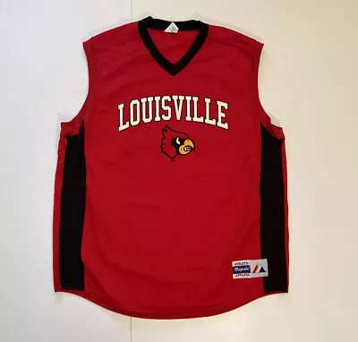 Louisville Cardinals Vintage Majestic College Basketball Jersey Made USA X-Large • $20