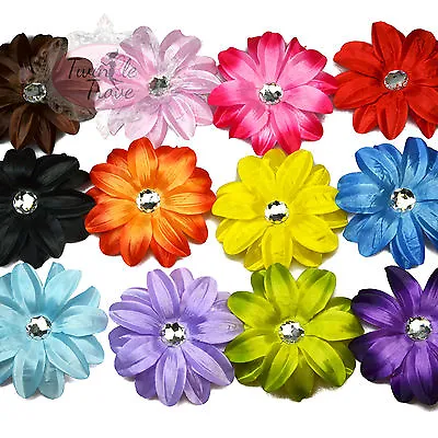 Large Lily Flower Hair Clips Grips. Bridal Bridesmaids Wedding Accessory  • £1.59