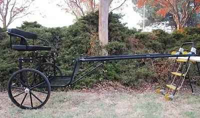 EZ Entry Horse Cart-Pony Size 55 /60 /Steel  C  Springs/24  Solid Rubber Tires • $1349