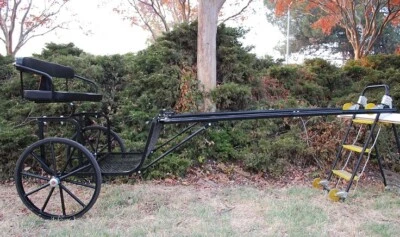 $1439 • Buy EZ Entry Horse Cart-Pony Size 55 /60 /Steel  C  Springs/27  Solid Rubber Tires