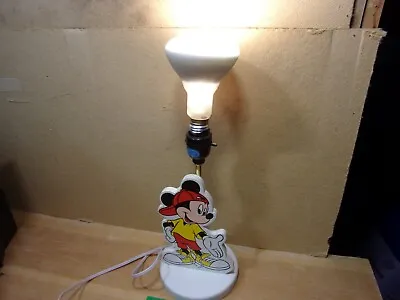 Classic Disney Mickey With Hat Lamp Wood & Metal Underwriters Laboratories • $19.99