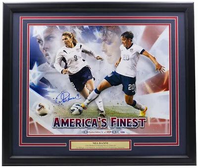 Mia Hamm Signed Framed 16x20 Americas Finest USA Soccer Collage Photo PSA/DNA • $199.99