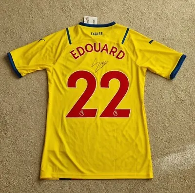 £59.99 • Buy Crystal Palace Away Shirt SIGNED BY EDOUARD 22