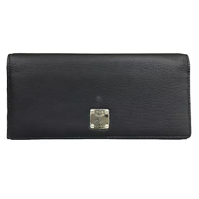 MCM Wallet Long Wallet Black W1095 Logo Authentic • $0.99