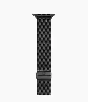 New Michele 38/40mm & 42/44mm Black IP Apple Watch Bracelet Band MS20GL479001 • $249