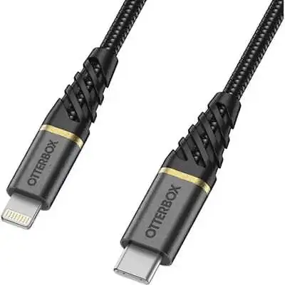 OtterBox USB-C To Lightning 1 Meter Fast Charge Cable Glamour Black -78-52654 • $24.95