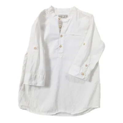 Zara Boys Mao Collar Shirt Size 6/7 Years • $19.99