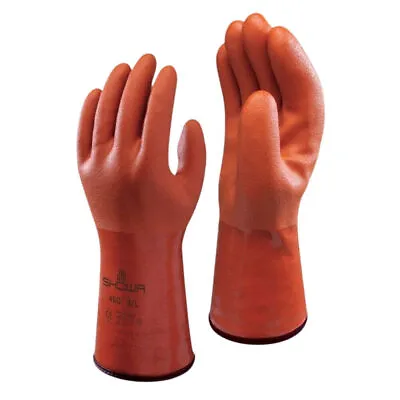 Showa 460 Waterproof PVC Coated Thermal Insulated Cold Weather Winter WORK GLOVE • $16.75