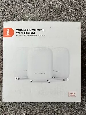TaoTronics Whole Home Mesh WiFi Router Tri-Band 3-Pack System AC3000 TT-ND001 • $95