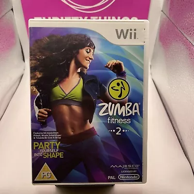 🇦🇺 Zumba Fitness 2 Nintendo Wii Game Complete With Manual Dance Exercise Game • $10.99