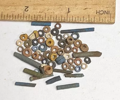 More Than Fifty 2500 Year Old Ancient Egyptian Faience Mummy Beads (#F5054) • £10.31