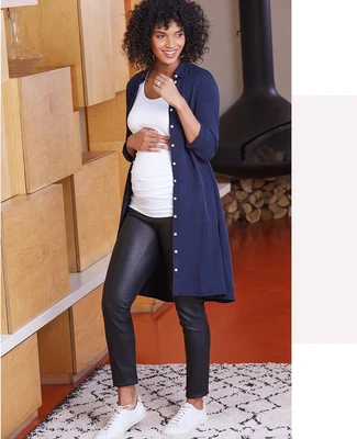 £14.99 • Buy BN Isabella Oliver *Rowsley* Maternity Stretch Leather Leggings Size 4 UK14 £249