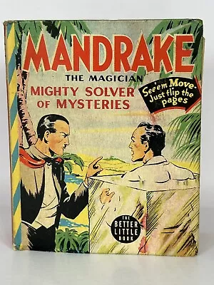 Mandrake Magician Mighty Solver  Fine+ Big Little Book  Whitman No Res • $14.99
