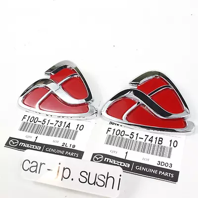 MAZDA Genuine Anfini RX-7 FD3S RED Emblem Front & Rear Set Back Ornament OEM • $89.99