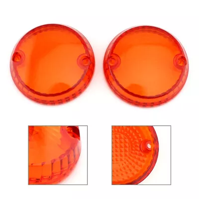 Motor Turn Signal Lens For Kawasaki Vulcan 1500 Classic Mean Streak 1600 Amber • $10.22