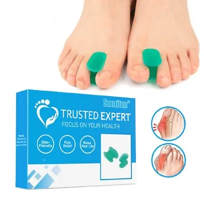 8 Pairs Silicone Gel Toe Separator Orthotics Bunion Toes Spacer Pain Reliever US • $10.40