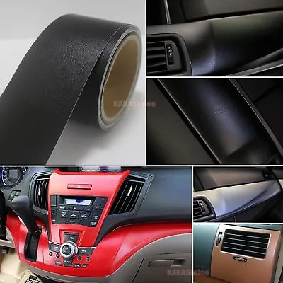 $137.82 • Buy Bubbles Free Matte Car Interior Leather Grain Texture Film Vinyl Wrap Sticker AB