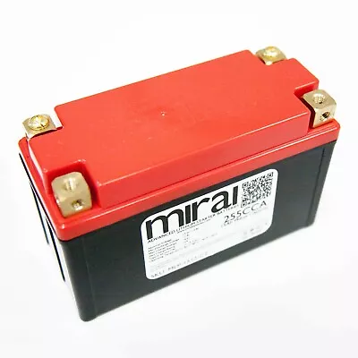 NEW Mirai Power Lithium Motorcycle Battery 255CCA MLP-1512-C2 AND Charger • $140