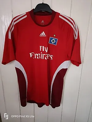 Mens Hamburg SV 3rd Away Kit 2008/10 Red Football Shirt UK Size XL • £15.99