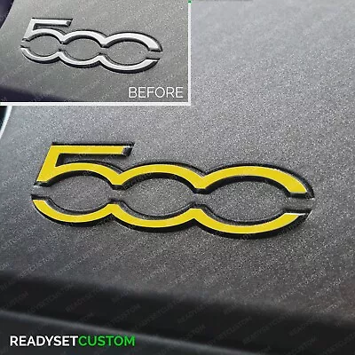 500 Dashboard Badge Colour Change Overlay Decal Sticker Fiat 500 & Abarth 595 • £3.45