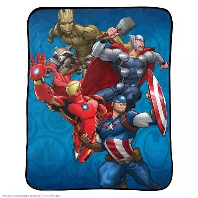 Marvel Avengers 46 X60  Throw Blanket Blue • $34.28