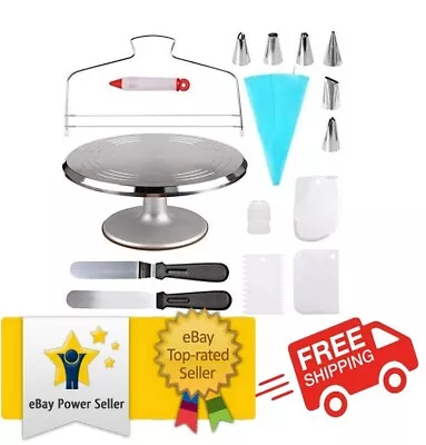 Cake Decorating Supplies Aluminium Alloy Revolving Cake Turntable With 12.7 • £41.26