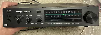 Vintage Realistic STA-12 31-1965 AM/FM Stereo Personal Receiver Tested Works • $50