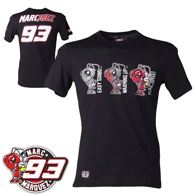 Marc Marquez Men's T-Shirt #93 Official Merchandise MM93 Easy Going Black • £17.99