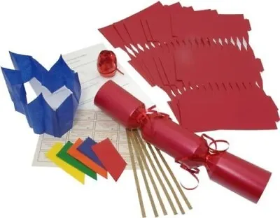 6 X Make Your Own 14  Red Christmas Cracker Kit • £7.99