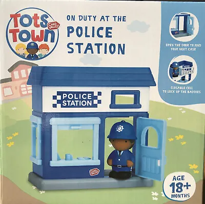 Chad Valley Tots Town  On Duty At The Police Station  Play Set - New & Sealed • £6