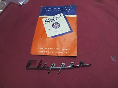 1953 Packard  Clipper  Script Plate 444973 NOS • $59.99