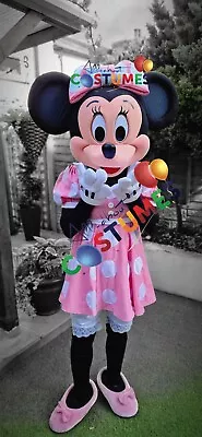 Hire Pink Minnie Mouse Limited Lookalike Costume Mascot Fancy Dress Delivery UK • £50