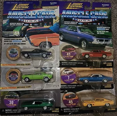 Six Johnny Lightning Muscle Cars • $3.99
