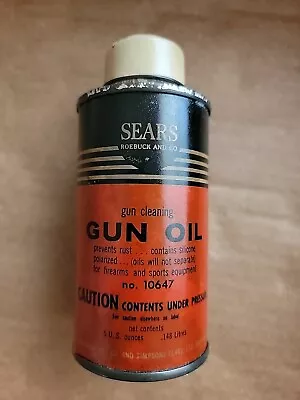 Vintage 1960s Sears Roebuck Ted Williams Gun Oil Aerosol HTF • $55