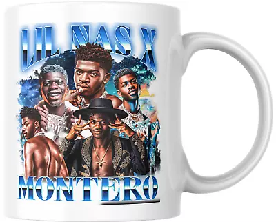 LIL NAS X Gift MUG - Coffee Mug / Tea Cup 300ML DOUBLE SIDED PRINT. • £14.99