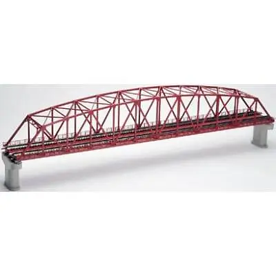 New TOMIX Double-track Curved‐Chord Large Truss Iron Bridge RED 3221 N Scale  • $52.54