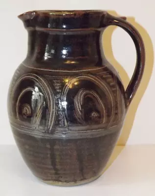 £135 • Buy LARGE RAY FINCH WINCHCOMBE TENMOKU GLAZE POTTERY JUG 10  25.5cm TALL