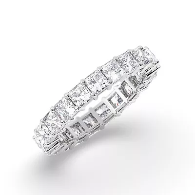E/VS Lab-Grown Princess Cut Diamond Full Eternity Ring  950 Platinum • $1288