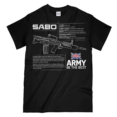 SA80 BRITISH ARMY RIFLE SPEC Printed T-Shirt • £18.99