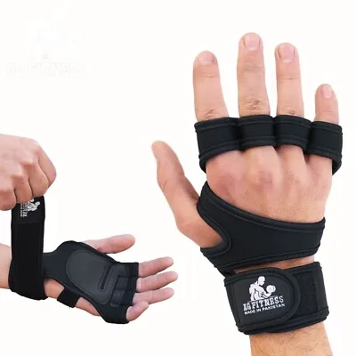 £3.99 • Buy Ag Fitness Gym Weight Lifting Padded Gloves Fitness Training Bodybuilding Straps