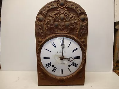 Antique Morbier Comtoise French Clock Parts Or Repair • $129.99