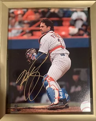 Mike Piazza Autographed 8”x10” Photo Mets Dodgers Framed • $100