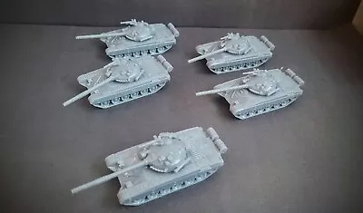 N Scale Soviet T-72 Tank  Platoon Lot X5 Resin 1/160th Scale • $19.99