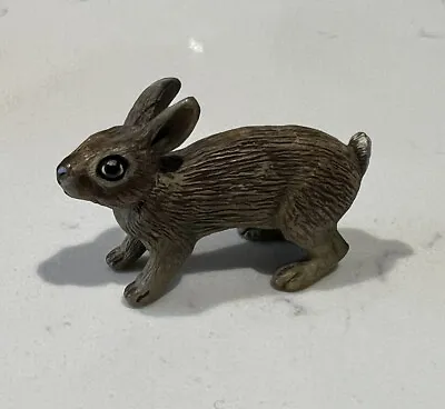 Cold Painted Vienna Bronze Miniature Rabbit  • $85