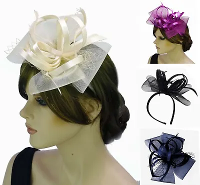 $17.95 • Buy Spring Racing Race Party Melbourne Cup Feather Headband Hairband Clip Fascinator